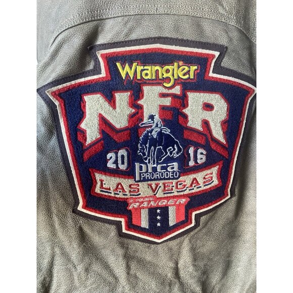 Wrangler NFR 2016 PRCA Limited Ed. Leather Jacket + Hat Sz 2XL Pro Rodeo Vegas - Picture 5 of 16